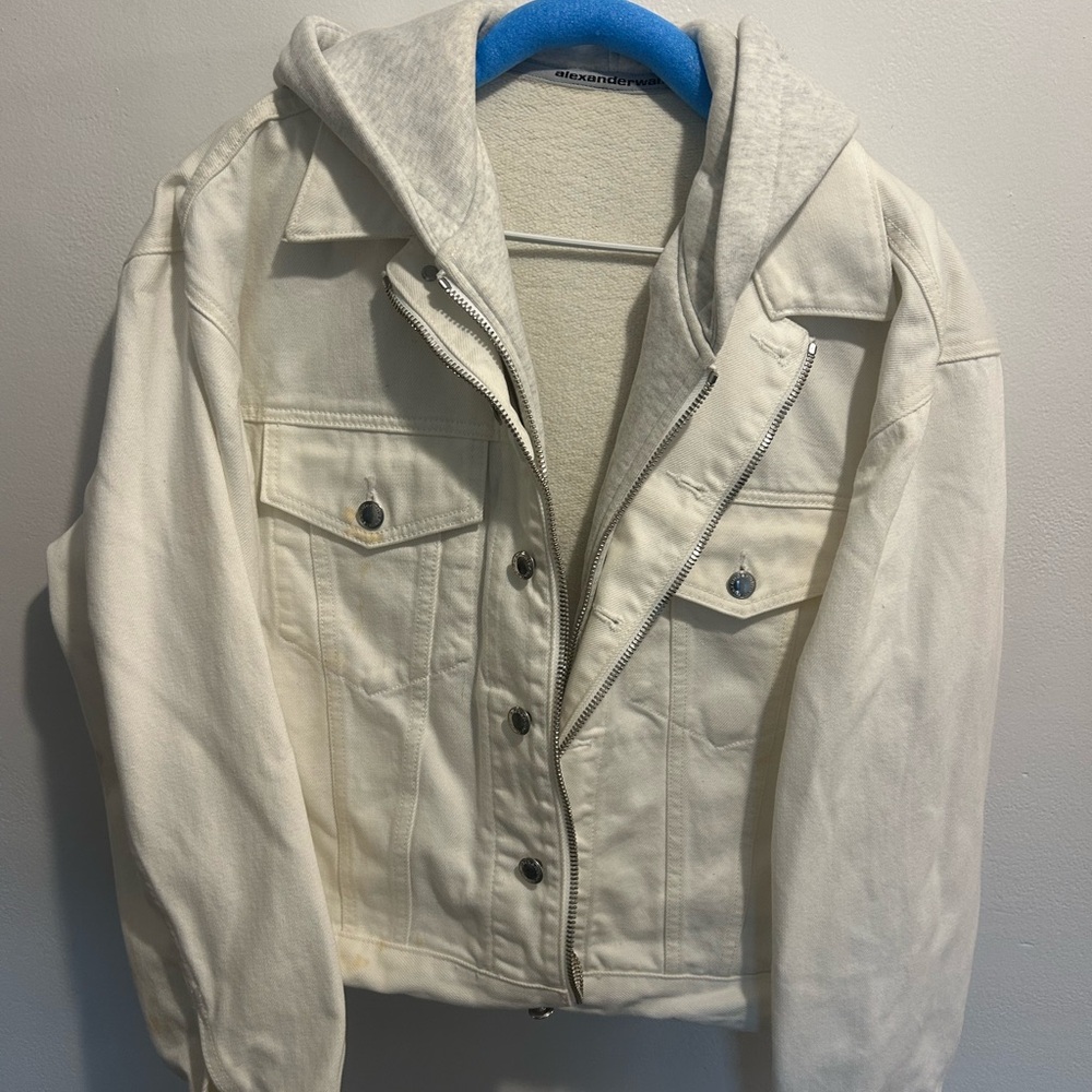 Alexander Wang Denim X Hoodie Jacket